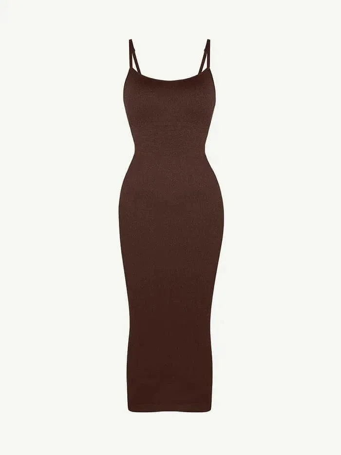 Waist Control Bodycon Shapewear Midi Dress