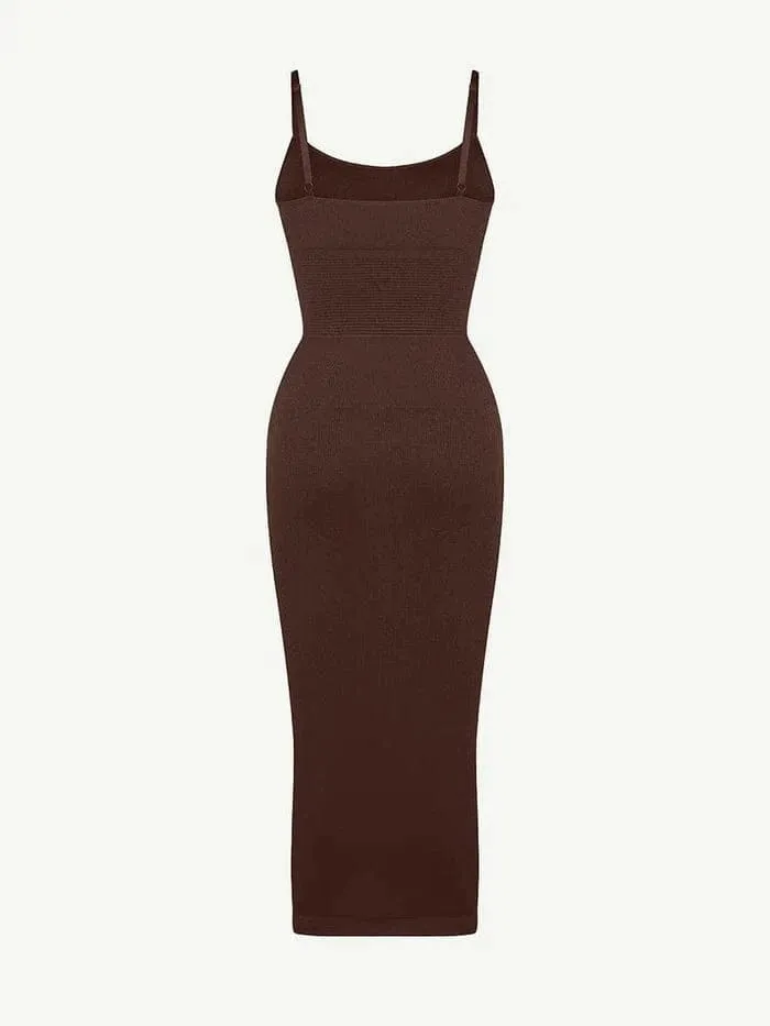 Waist Control Bodycon Shapewear Midi Dress
