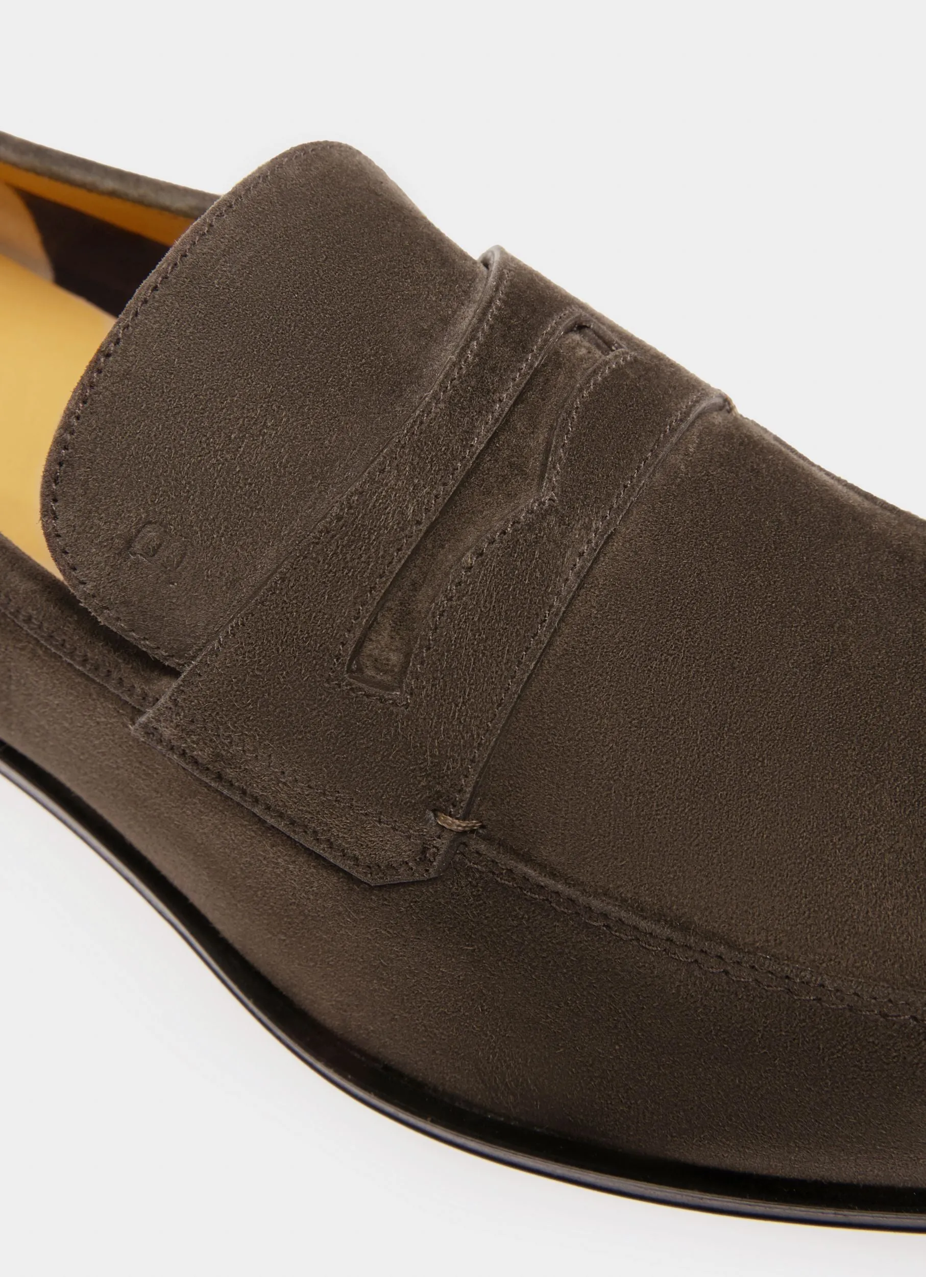Webb Leather Loafers In Army Green
