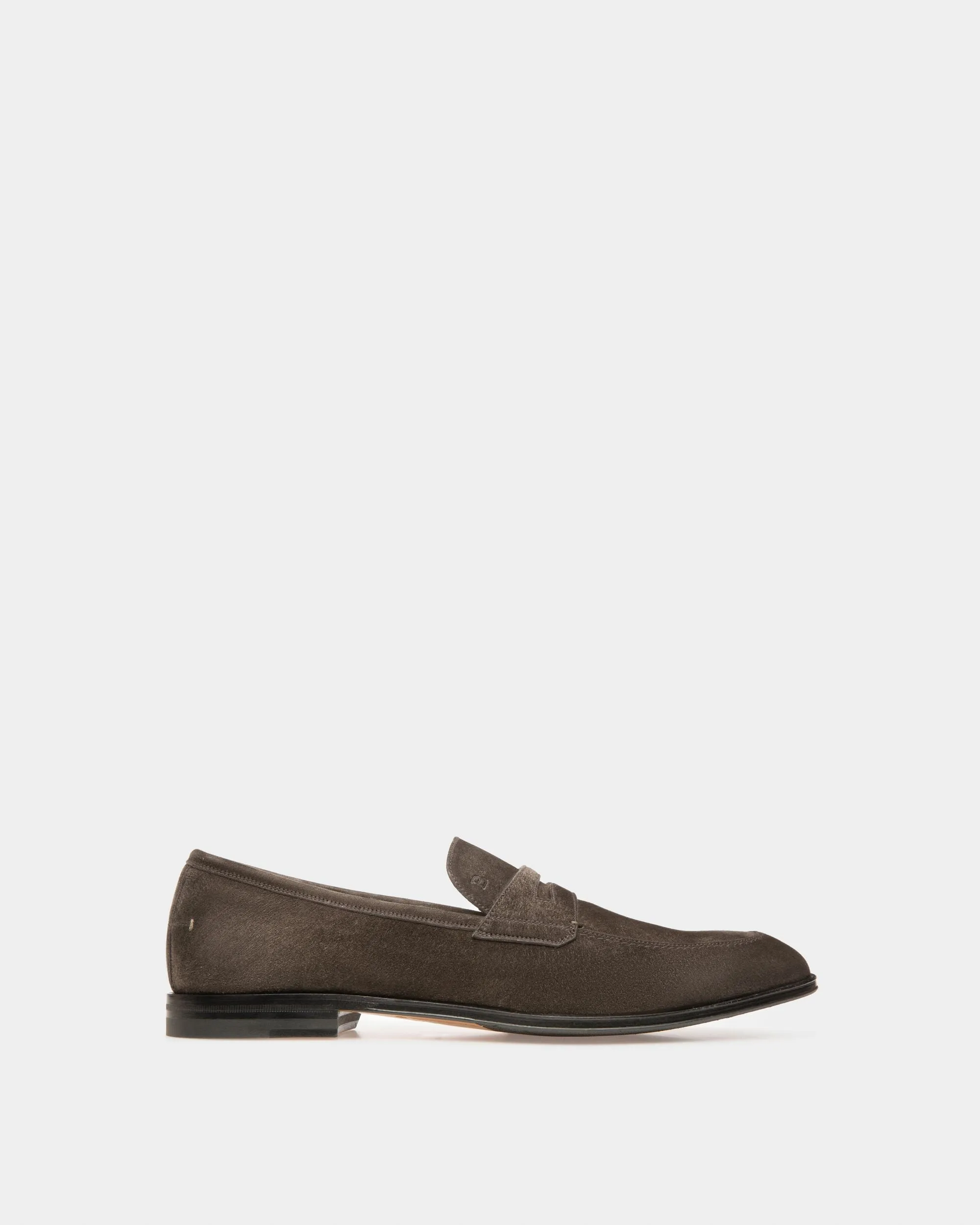 Webb Leather Loafers In Army Green