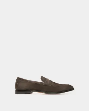 Webb Leather Loafers In Army Green