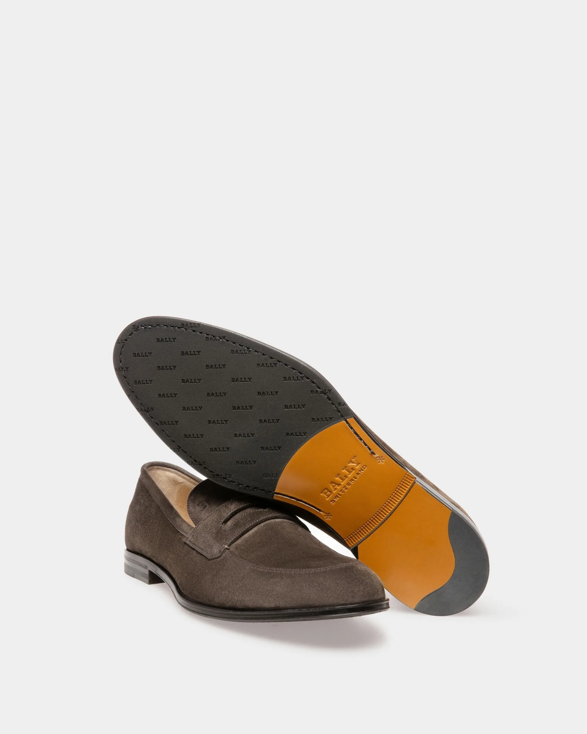 Webb Leather Loafers In Army Green