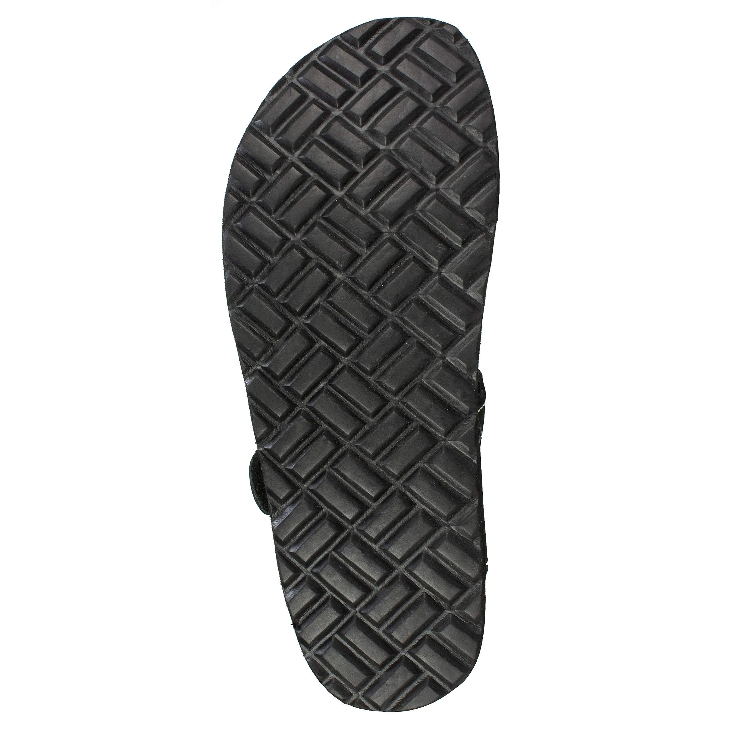 WHITE MOUNTAIN Shoes Carly Women's Flat Sandal, Black/Nubuk, 9 M