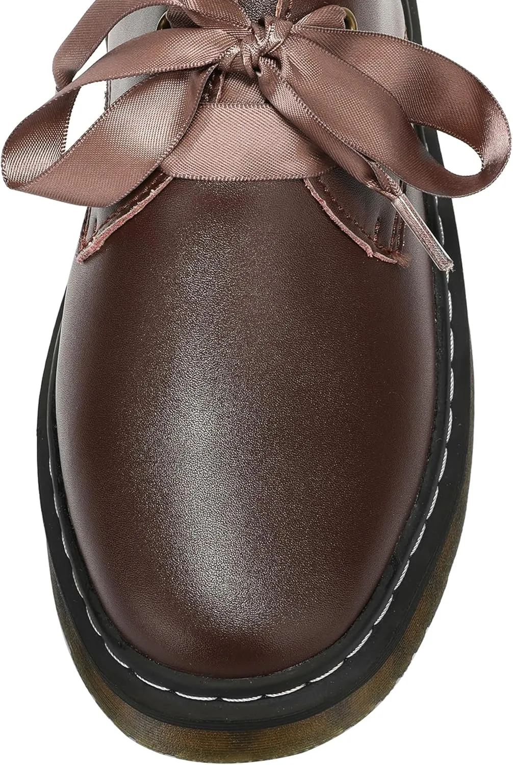 Women Lace-up Platform Chunky Loafers Classic Lug Sole Oxford Shoes Business Work Office Dress Shoes